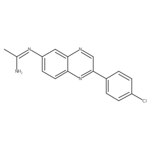 N-[2-(4-chlorophenyl)quinoxalin-6-yl)acetamidine结构式