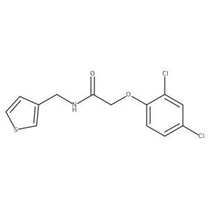 2-(2,4-dichlorophenoxy)-N-(thiophen-3-ylmethyl)acetamide结构式