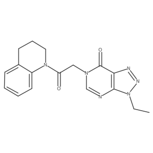 6-(2-(3,4-dihydroquinolin-1(2H)-yl)-2-oxoethyl)-3-ethyl-3H-[1,2,3]triazolo[4,5-d]pyrimidin-7(6H)-one Structure