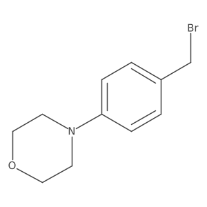 4-[4-(Bromomethyl)phenyl]morpholine结构式