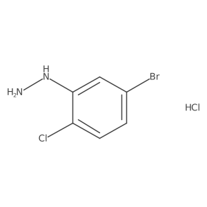 (5-Bromo-2-chlorophenyl)-hydrazine, hydrochloride Structure