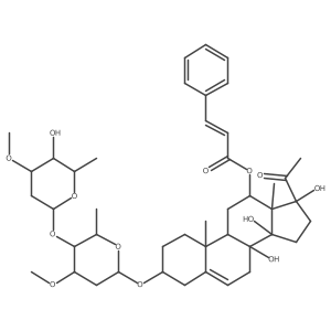 Kidjoranin-3-O-alpha-diginopyranosyl-(1->4)-beta-cymaropyranoside Structure