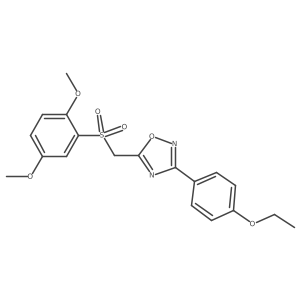 5-(((2,5-Dimethoxyphenyl)sulfonyl)methyl)-3-(4-ethoxyphenyl)-1,2,4-oxadiazole Structure