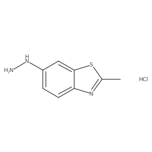 6-Hydrazinyl-2-methylbenzothiazole hydrochloride结构式