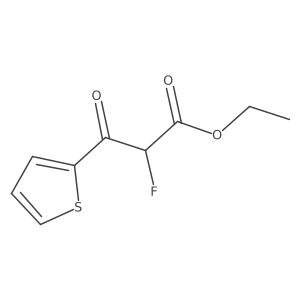Ethyl 2-fluoro-3-oxo-3-(thiophen-2-yl)propanoate Structure