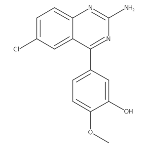 5-(2-Amino-6-chloroquinazolin-4-yl)-2-methoxyphenol Structure