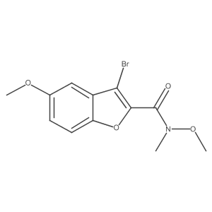 3-bromo-N,5-dimethoxy-N-methyl-1-benzofuran-2-carboxamide Structure