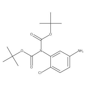 3-N,N-DiBoc 4-chloro-benzene-1,3-diamine Structure