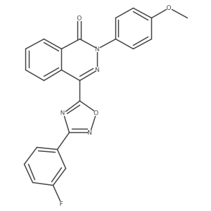 4-[3-(3-fluorophenyl)-1,2,4-oxadiazol-5-yl]-2-(4-methoxyphenyl)phthalazin-1(2H)-one Structure
