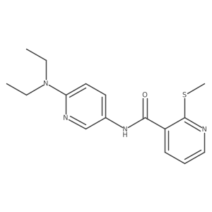 N-[6-(diethylamino)pyridin-3-yl]-2-(methylsulfanyl)pyridine-3-carboxamide Structure