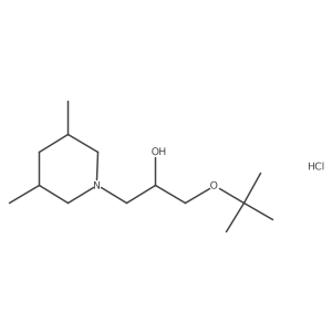 1-(Tert-butoxy)-3-(3,5-dimethylpiperidin-1-yl)propan-2-ol hydrochloride Structure