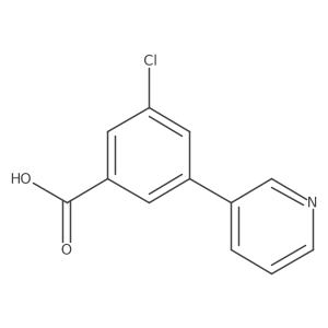 3-Chloro-5-(pyridin-3-yl)benzoic acid Structure