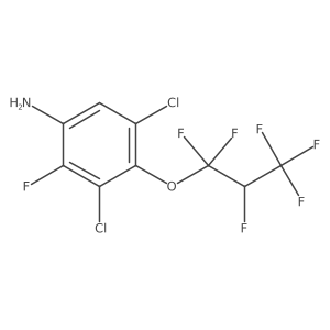3,5-Dichloro-2-fluoro-4-(1,1,2,3,3,3-hexafluoropropoxy)aniline Structure