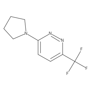 3-Pyrrolidin-1-yl-6-(trifluoromethyl)pyridazine结构式