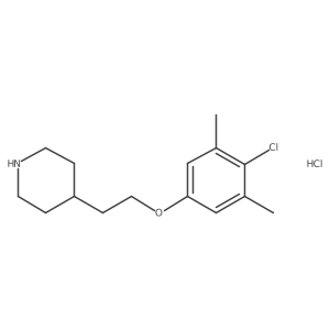 4-[2-(4-Chloro-3,5-dimethylphenoxy)ethyl]-piperidine hydrochloride Structure