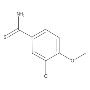 3-Chloro-4-methoxybenzene-1-carbothioamide结构式
