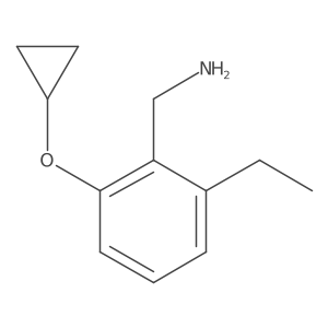 (2-Cyclopropoxy-6-ethylphenyl)methanamine结构式