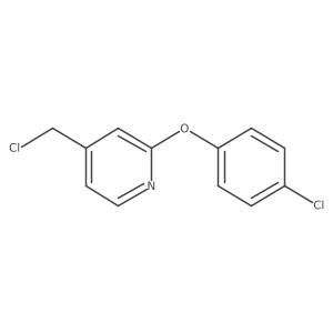 4-(Chloromethyl)-2-(4-chlorophenoxy)pyridine Structure