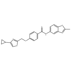 4-((4-cyclopropylthiazol-2-yl)methoxy)-N-(2-methylbenzo[d]thiazol-5-yl)benzamide Structure