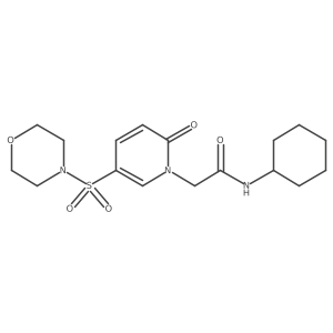 N-cyclohexyl-2-(5-(morpholinosulfonyl)-2-oxopyridin-1(2H)-yl)acetamide结构式