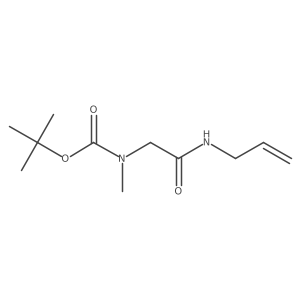 Allylcarbamoylmethyl-methyl-carbamic acid tert-butyl ester结构式