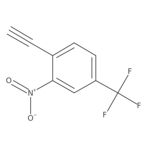 1-Ethynyl-2-nitro-4-(trifluoromethyl)benzene结构式