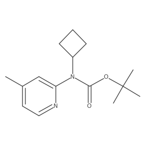 Tert-butyl N-cyclobutyl-N-(4-methylpyridin-2-YL)carbamate结构式