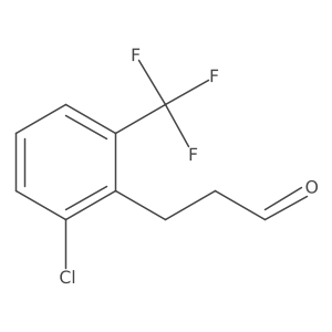 3-[2-Chloro-6-(trifluoromethyl)phenyl]propanal Structure