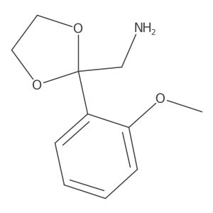 1-[2-(2-Methoxyphenyl)-1,3-dioxolan-2-yl]methanamine结构式