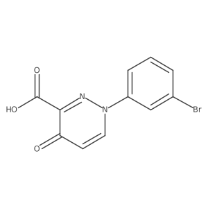 1-(3-Bromophenyl)-4-oxo-1,4-dihydropyridazine-3-carboxylic acid结构式