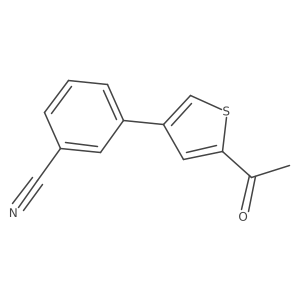 3-(5-Acetylthiophen-3-yl)benzonitrile结构式
