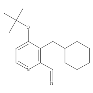 2-Pyridinecarboxaldehyde, 3-(cyclohexylmethyl)-4-(1,1-dimethylethoxy)-结构式