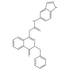 2-(3-benzyl-4-oxo-3,4-dihydrophthalazin-1-yl)-N-(1H-indol-5-yl)acetamide Structure