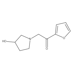 1-(Furan-2-yl)-2-(3-hydroxypyrrolidin-1-yl)ethanone结构式