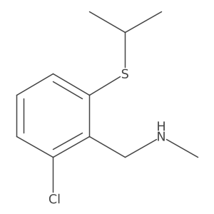1-(2-Chloro-6-(isopropylthio)phenyl)-N-methylmethanamine Structure