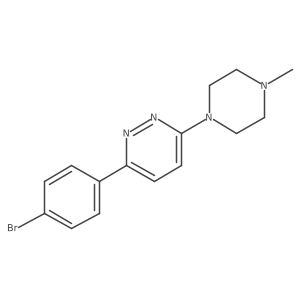 3-(4-Bromophenyl)-6-(4-methylpiperazin-1-yl)pyridazine结构式