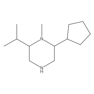 Piperazine, 2-cyclopentyl-1-methyl-6-(1-methylethyl)-结构式