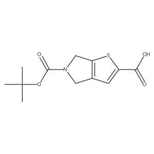 5-[(tert-butoxy)carbonyl]-4H,5H,6H-thieno[2,3-c]pyrrole-2-carboxylic acid结构式