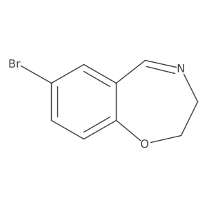 7-Bromo-2,3-dihydro-1,4-benzoxazepine结构式