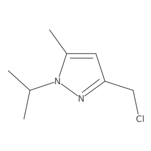 3-(chloromethyl)-1-isopropyl-5-methyl-1H-pyrazole Structure