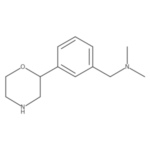 Dimethyl({[3-(morpholin-2-yl)phenyl]methyl})amine结构式