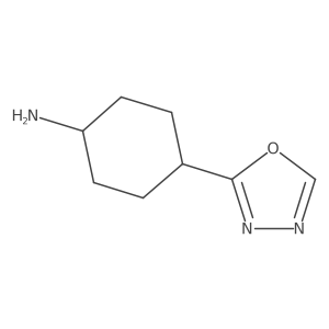 trans-4-(1,3,4-Oxadiazol-2-yl)cyclohexanamine结构式
