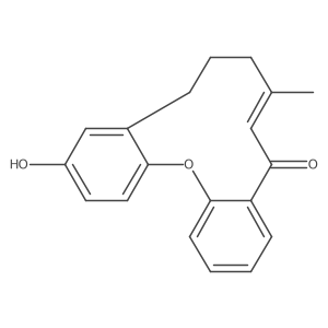 Dibenz[b,j]oxacycloundecin-5(8H)-one, 9,10-dihydro-12-hydroxy-7-Methyl-, (6E)-结构式