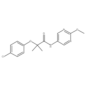 2-(4-chlorophenoxy)-N-(2-methoxypyrimidin-5-yl)-2-methylpropanamide Structure