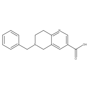 6-Benzyl-5,6,7,8-tetrahydro-1,6-naphthyridine-3-carboxylic acid Structure