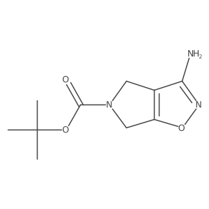tert-Butyl 3-amino-4H-pyrrolo[3,4-d]isoxazole-5(6H)-carboxylate Structure