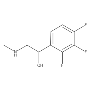 2-(Methylamino)-1-(2,3,4-trifluorophenyl)ethan-1-ol结构式