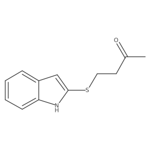 4-(1H-indol-2-ylsulfanyl)butan-2-one结构式