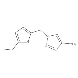 1-[(5-ethylthiophen-2-yl)methyl]-1H-1,2,3-triazol-4-amine结构式