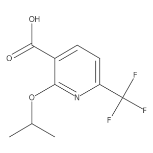 2-(Propan-2-yloxy)-6-(trifluoromethyl)pyridine-3-carboxylic acid结构式